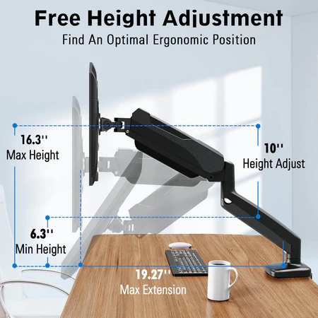Redragon GMK914 OMBRA Single Monitor Mount Redragon GMK914 OMBRA Single Monitor Mount